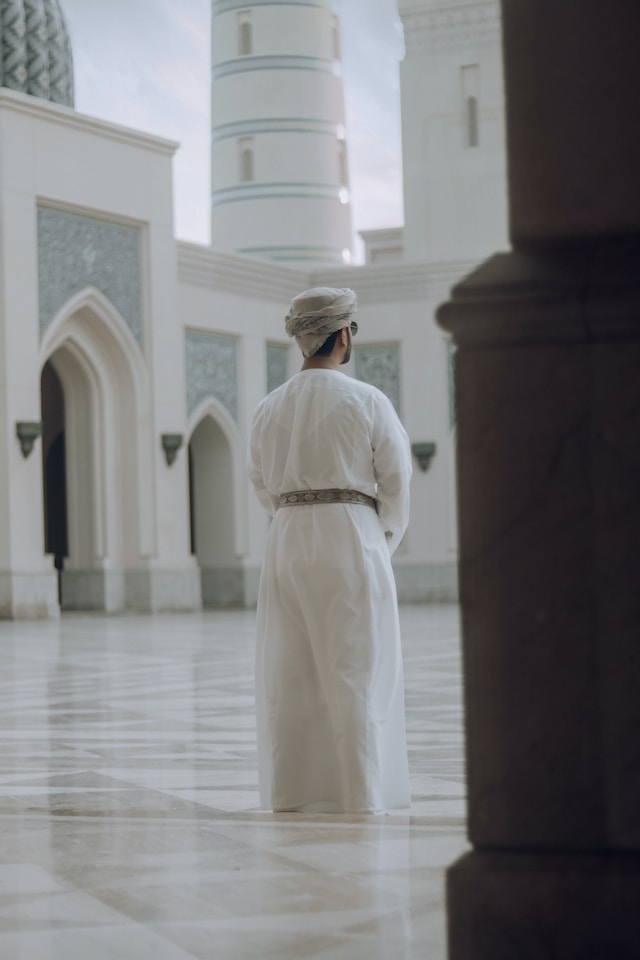 Omani man in mosque